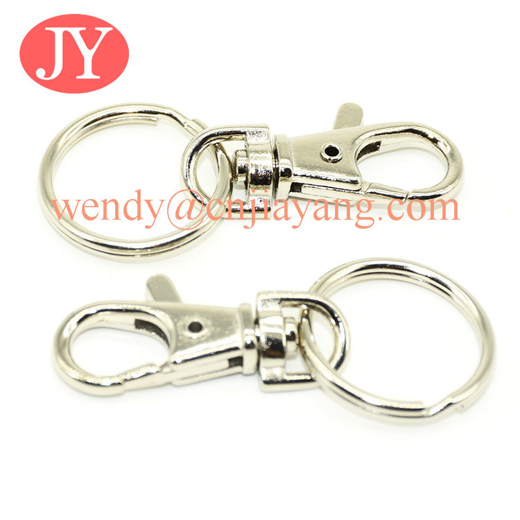 jiayang wholesale fashion metal stainless steel keyring polished
