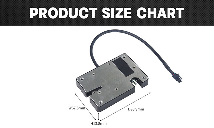 12V/24V DC Electric Solenoid Cabinet Lock With Sliding Door Detection For Express Locker