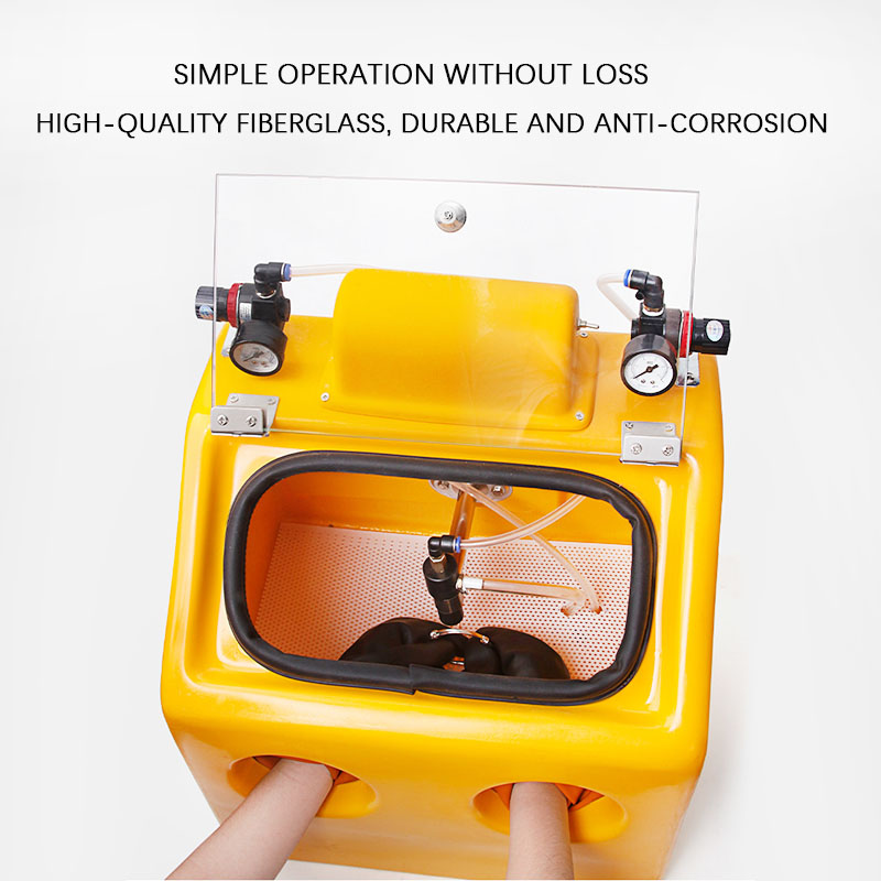 220V Antique Gold And Silver Sandblasting Machine Frosted Glass