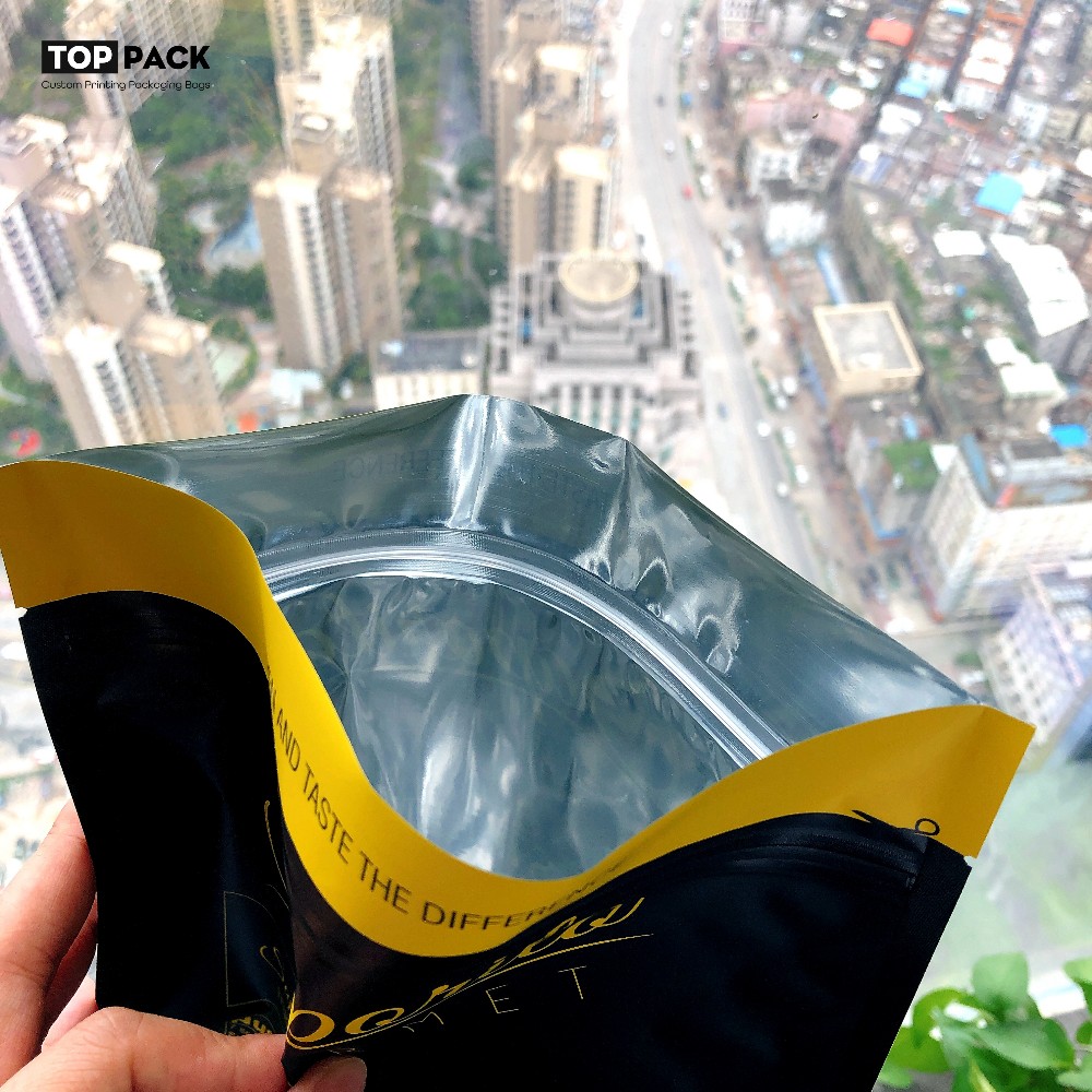 Matte Finished Plastic Laminated Stand Up Pouch Banana Chips Packaging Bag