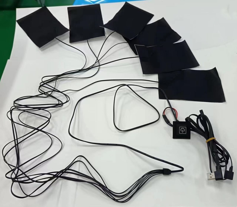 6 In 1 Clothes Heating Pads 10x15cm Cable Length 1M Max Temperature 50 Degree