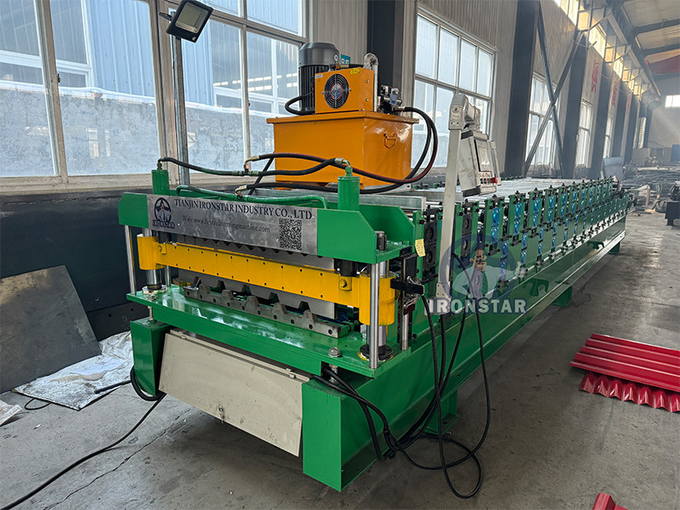 IBR roof sheet and 762 corrugated double layer roll forming machine for South Africa