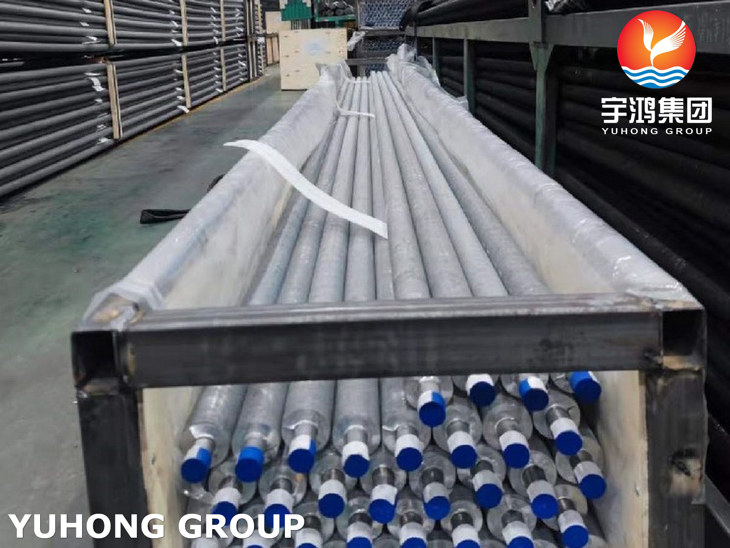 Extruded Fin Tube With Base Tube ASME SA249 TP304 Aluminum Fin Applied For Heat Exchanger