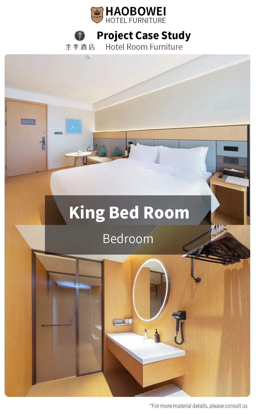 Resort Furniture Bedroom Apartment Set 3 Star Luxury Style Source Factory Hotel