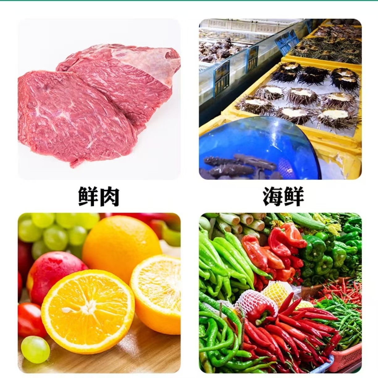 Supermarket PET Blister Frozen Food Tray Food Grade Disposable Meat Tray