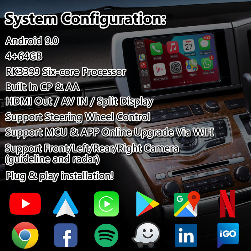 Lsailt Android Nissan Multimedia Interface for Elgrand E51 Series 3 2007-2010