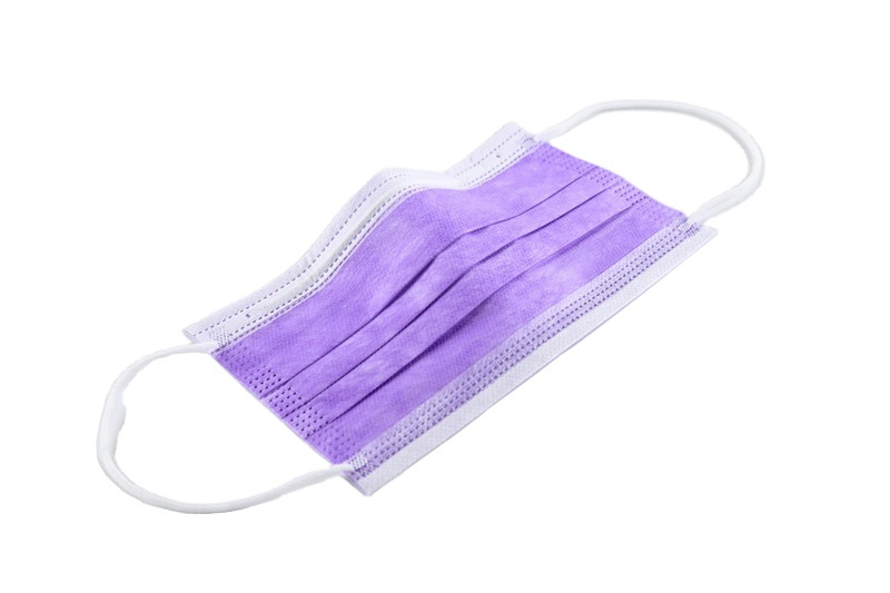 Wholesale non-woven 3 layers disposable ear loop custom color mask black pink colorful surgical face mask