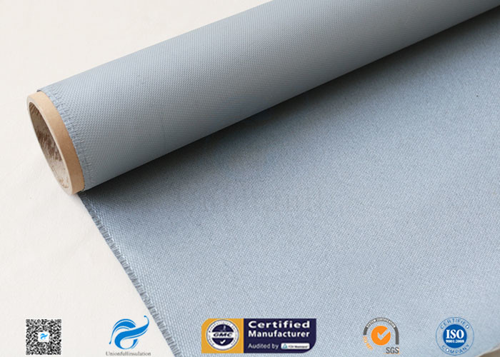 High Intensity Coated Fiberglass Fabric With Gray Silicone 17oz 1.55m Width