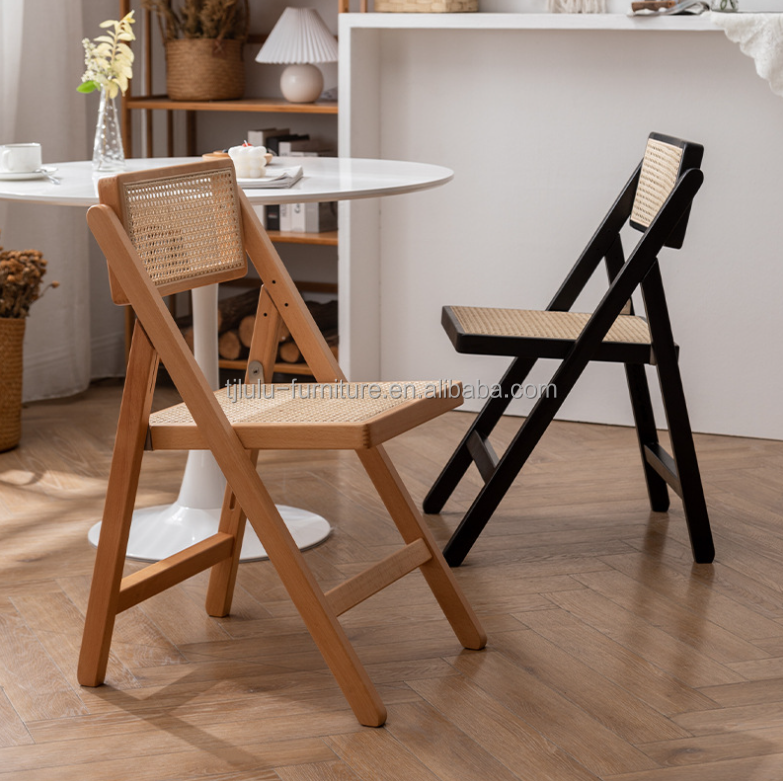 Wooden Dining Room Furniture Durable Foldable Chairs for Restaurants and Events