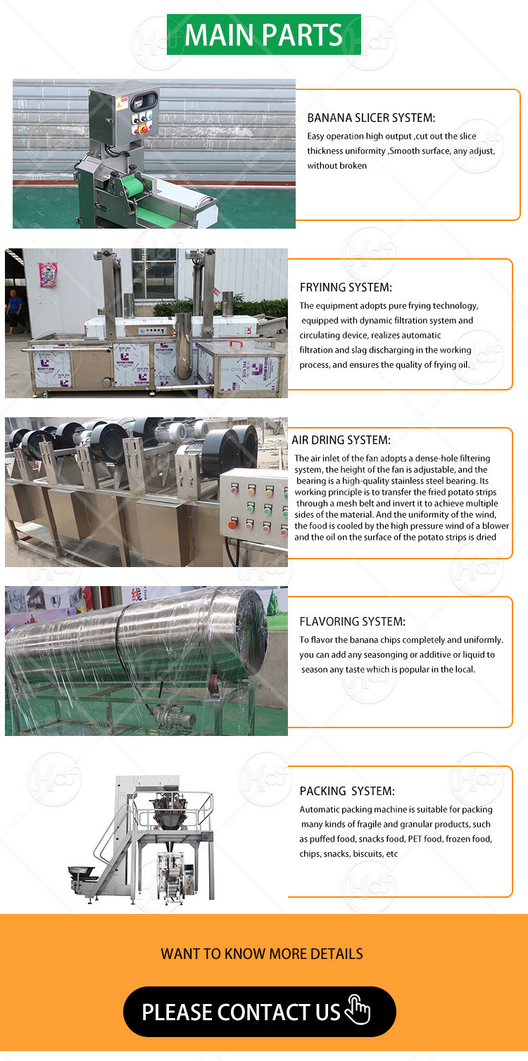 Plantain Chips Making Machine Plantain Chips Fryer Machine Solutions 150-2000KG/H