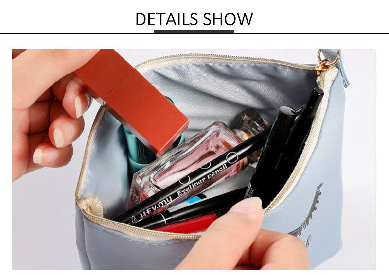 Water Resistant Cute Small Makeup Bag Nice Printing Cosmetic Bags Travelling