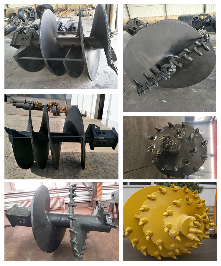 Rock Auger With 200mm Kelly Box Rig Machine For Rock Drilling