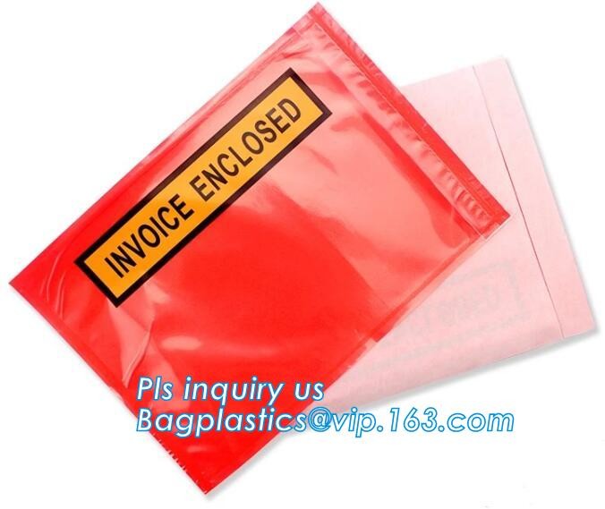 packing list envelope for AWB, packing list envelope mailing bag for express, Packing List Enclosed Envelopes, bagease