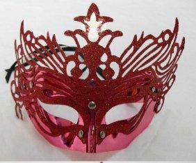 peacock feather mask