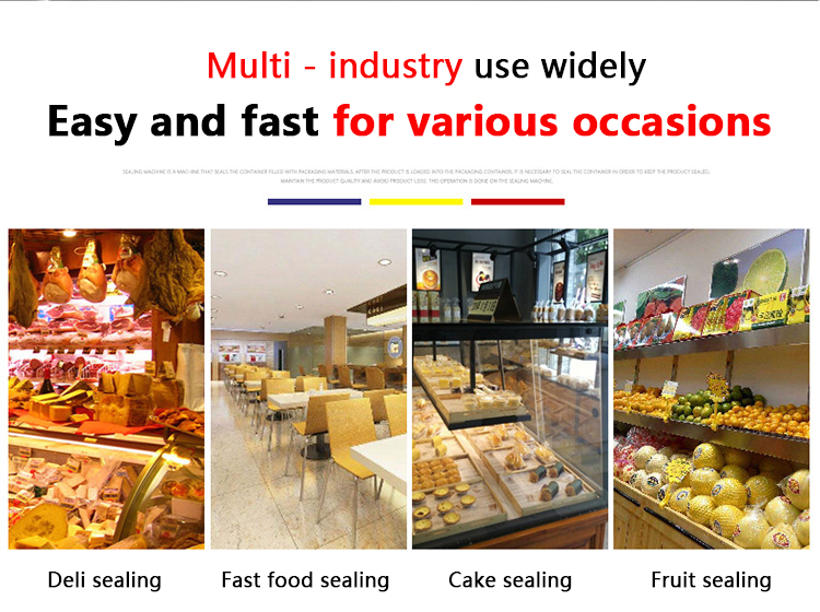304 stainless steel multifunctional sealing machine automatic Semi-auto Tray Container Sealing Machine