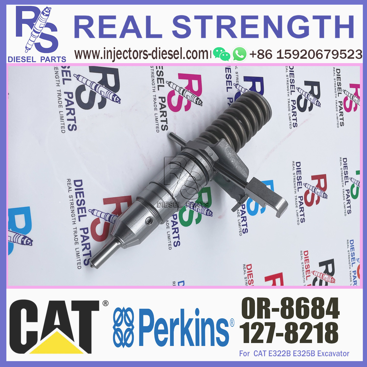 diesel injector 127-8218 0R-8684 for Caterpillar 3116 3126 engine 950G 960F 962G TK380 TK381 fuel injector 127-8218 0R-8