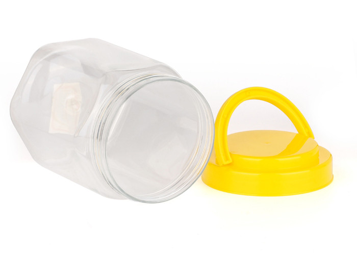 Transparent Food Grade Clear Pet Jars Plastic Screw Cap Waterproof
