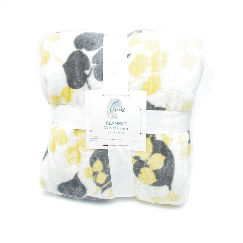 Healthy Warm Flannel Print Blanket / Super Soft Plush Blanket 100% Polyester