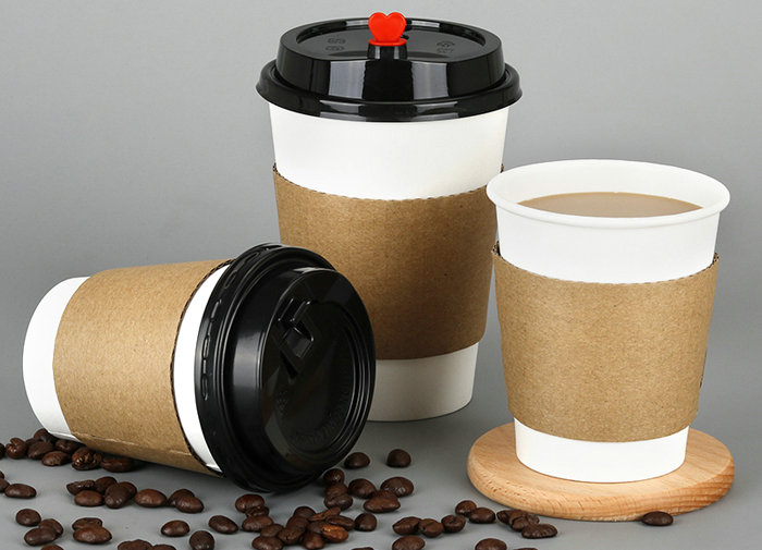 140g + 120g fluting brown color corrugated paper sheet for coffee cup sleeves