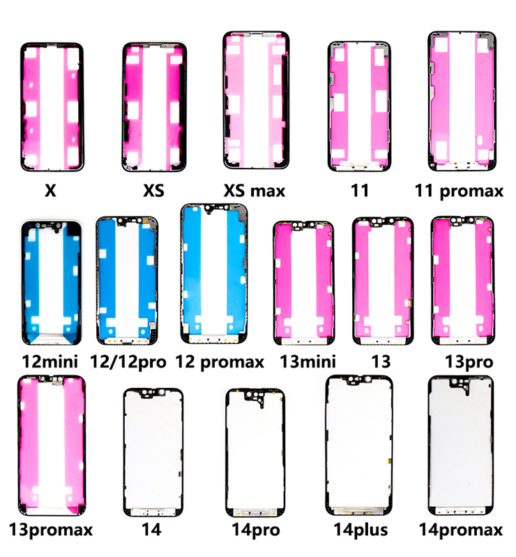 Metal Lcd Bezel Mobile Screen Cell Phone Frame For Iphone14 14plus 14pro 14Promax