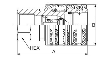 4000PSI 0.75'' Steel Push And Pull ISO 5675 Couplers