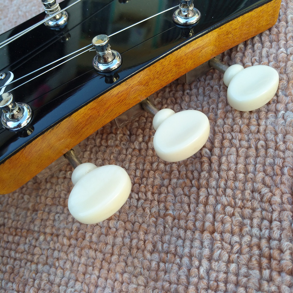 New style high quality custom L-5 Jazz electric guitar, one piece of P90 pickup hollow body jazz electric guitar, free s
