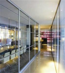 China Interior Aluminium Frame Glass Partition Walls Movable For Office Partitions on sale