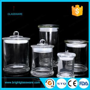 China 3oz 8oz 12oz glass candle jar in stock, best quality clear metro glass jar on sale