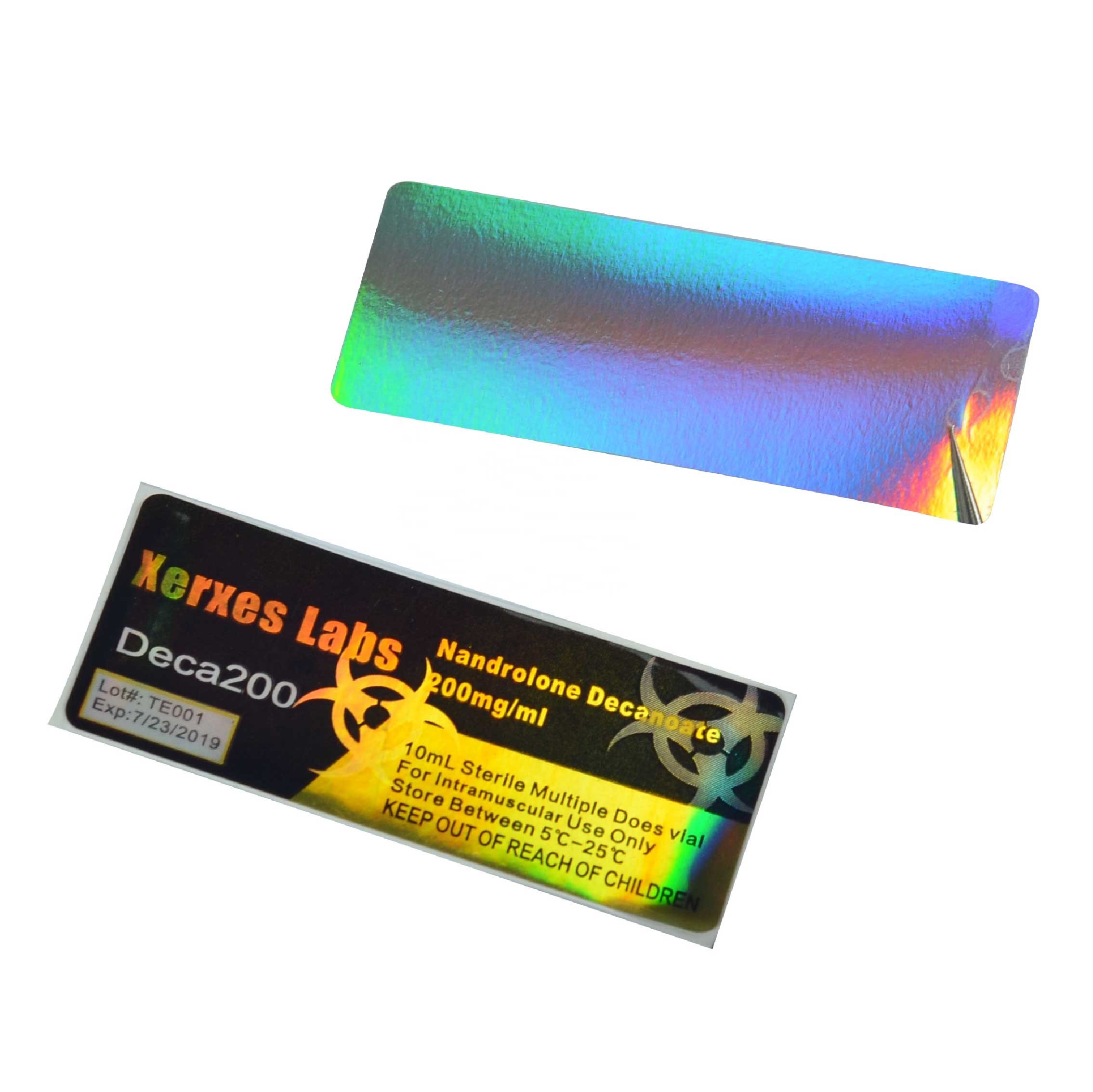 Quick Turnaround 10ml Vial Labels Round Shape Printing Time 2-3 Days