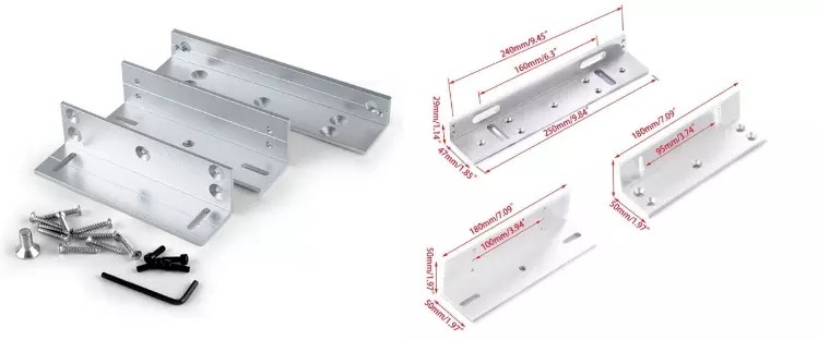 280kg L Shape Bracket Electronic Magnetic Lock