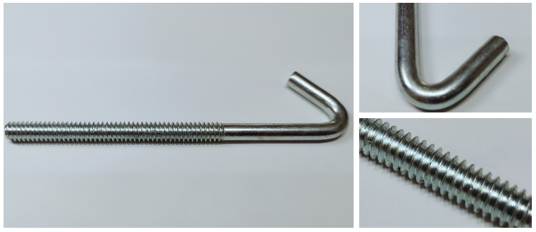 High Tensile Strength Metal Nuts And Bolts J Anchor Bolts For Concrete