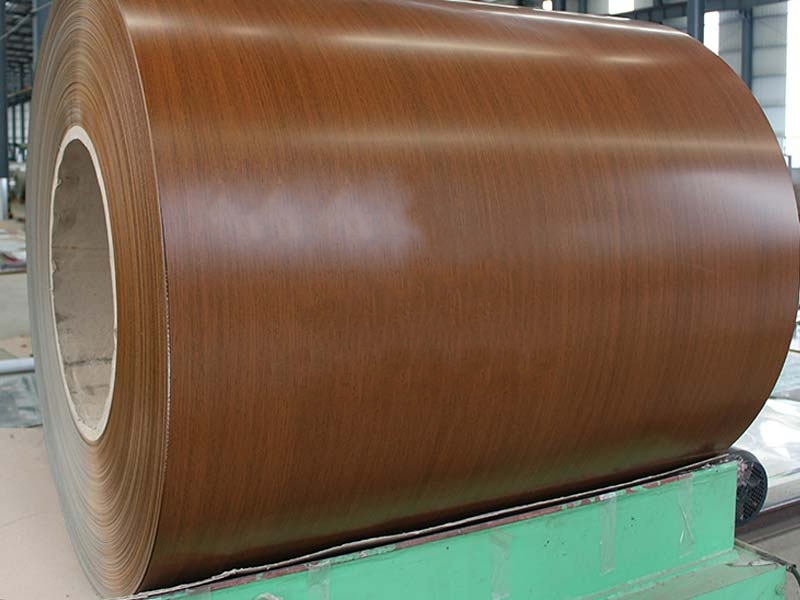 Wood Roller Coated Aluminum Sheet Coil with 3-8 Tons Coil Weight and Durable Bending Welding Punching Cutting Services