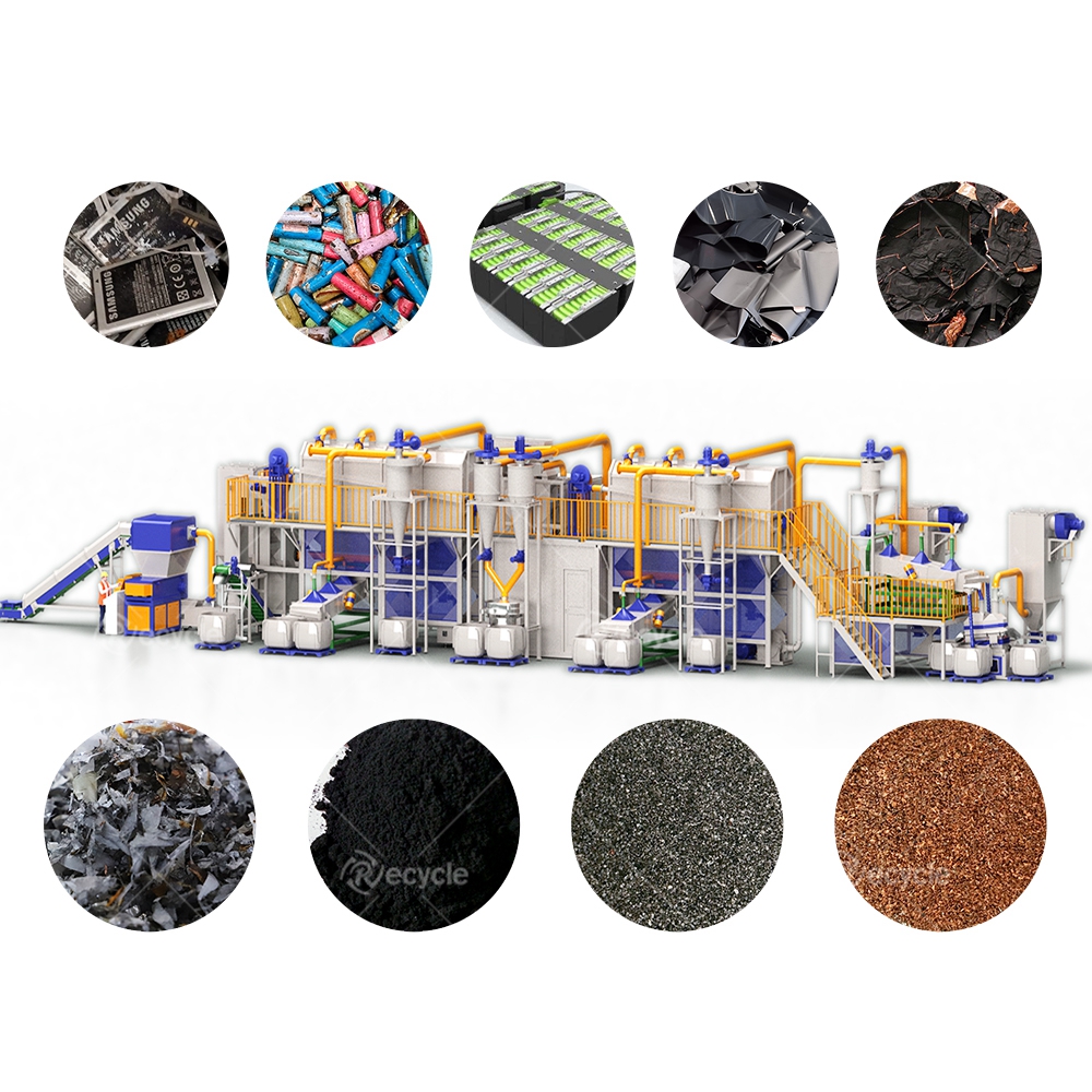Eco Friendly Battery Scrap Recycle Plant for Lithium Ion Battery Recycling Production Line
