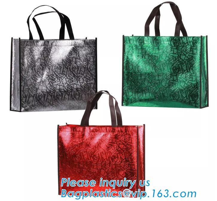non-woven promotional shopping bag ultrasonic non woven bag, Custom printed tote non woven bag shopping shoulder bag pri