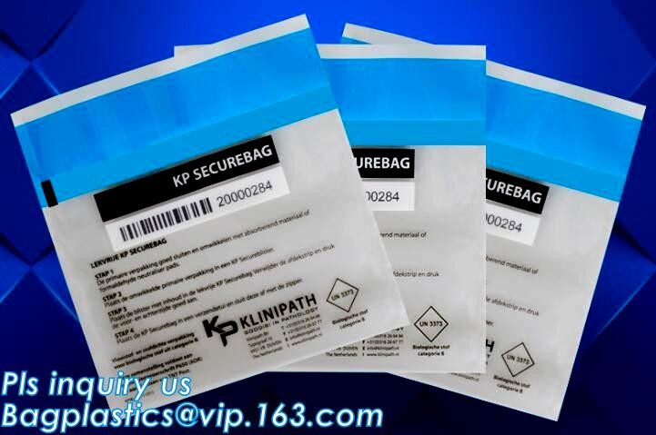 Security plastic bag with adhesive tape for cash, plastic money bag, Security Money Cash Bag For Airport/Bank and police