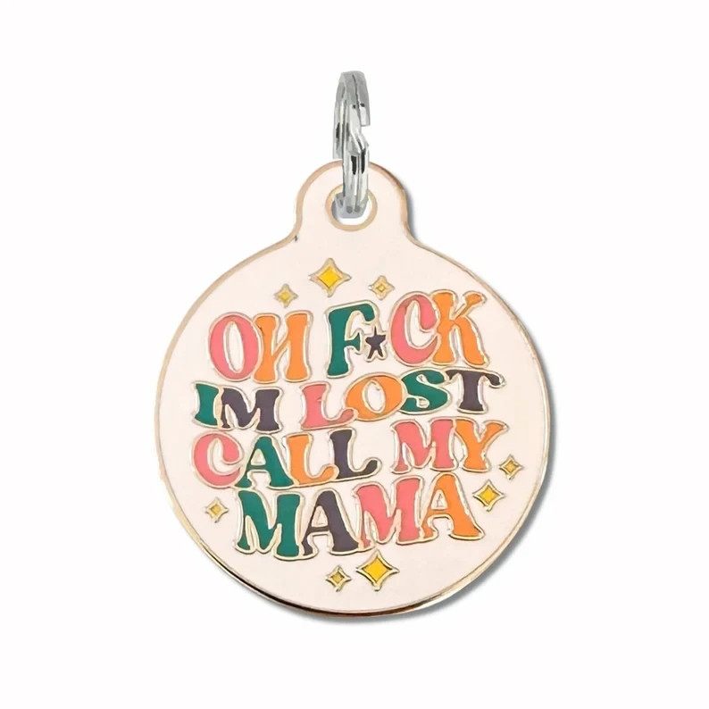 Custom Logo Engraved Laser Retro Boho Pet Tag Personalized Qr Code Dog Id
