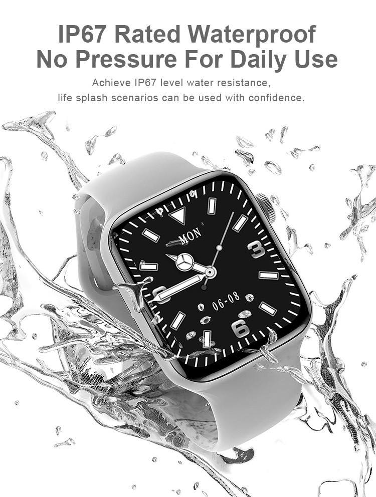 240*280 Pixel Heart Rate Smartwatch Mobile Watch Waterproof 190mAh