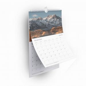 China Kraft Paper Custom Wall Calendar Printing Threaded Circle Personalized Wall Calendar on sale
