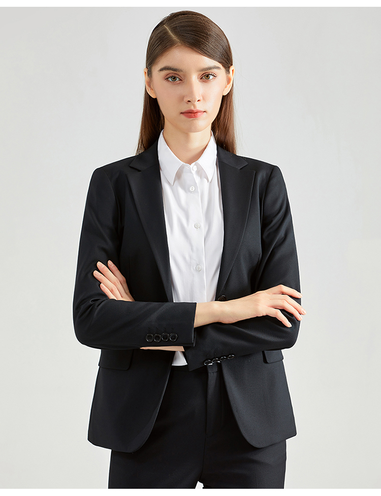 Professional Slim Fit Ladies Blazers Office Wearing Suit with Windproof Fabric Design