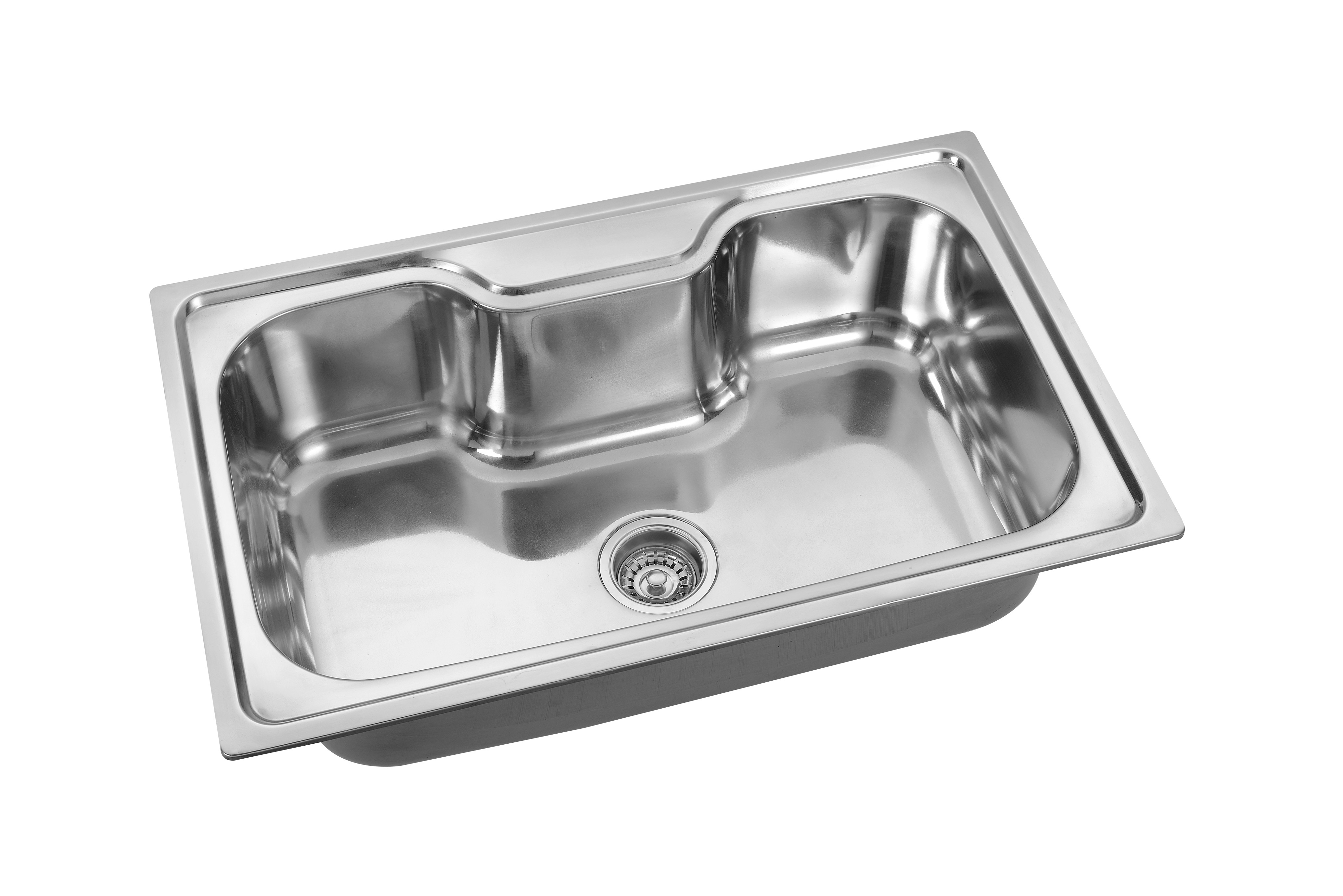 Hotel Apartment Drop In Stainless Steel Single Bowl Sink 800*500mm