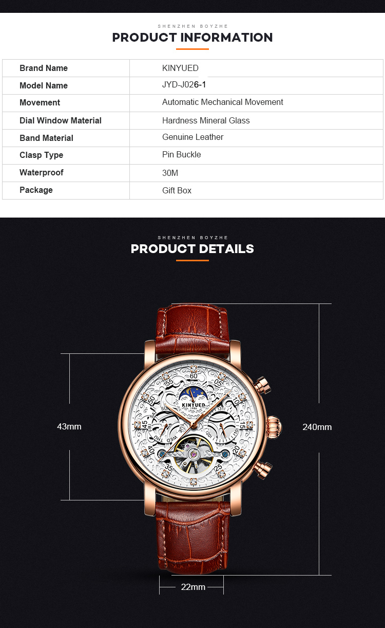 Diamond Decoration Skeleton Mechanical Watch Ladies Mechanical Watch