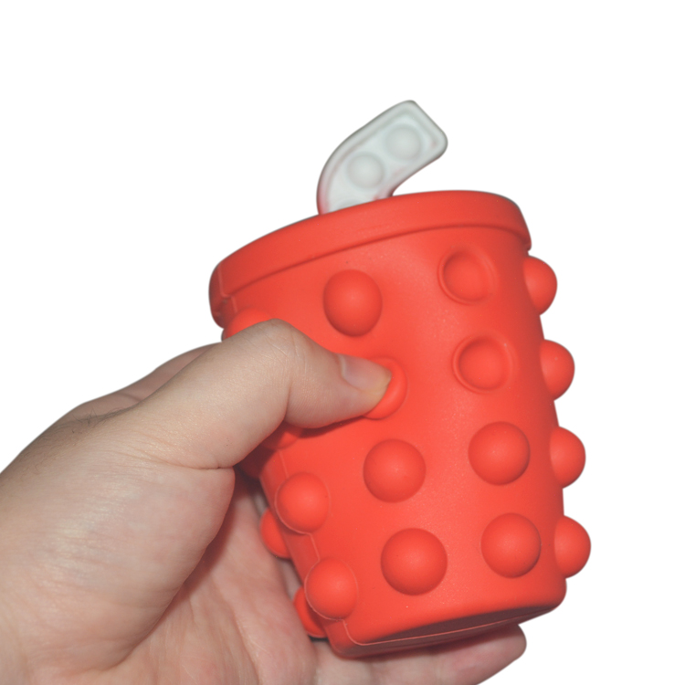 Push Bubble Squishy Stress Balls Fidget Toys , Silicone Squeeze Ball Fidget Toy