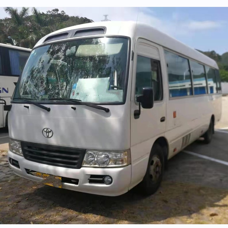 Used Coaster Mini Bus Passenger Bus 28 Seats Coaster Bus with LHD Steering