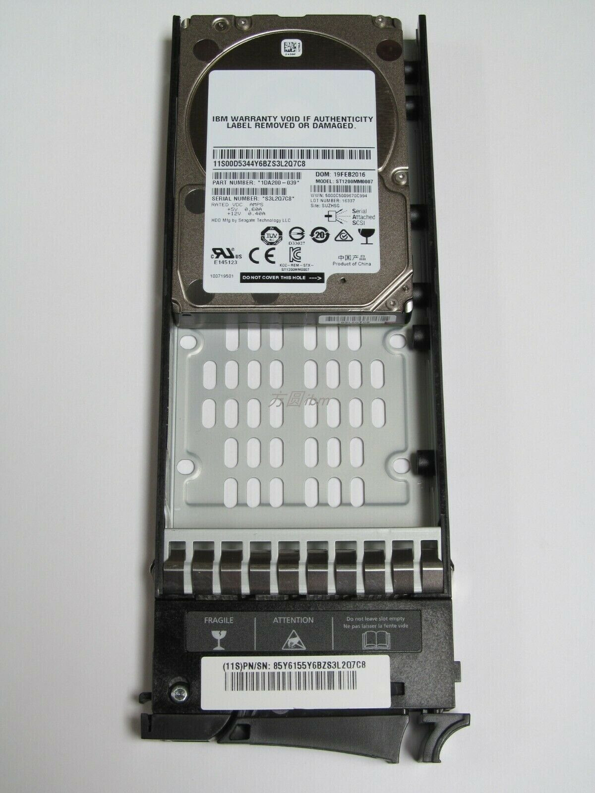 00rx927 1.8TB Ibm Server Hard Disk HDD 10000rpm 12Gb SAS 2.5 Inch Hot Swap V3700