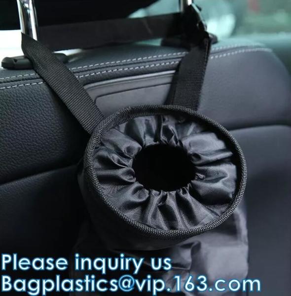 Car Trash Hanging Bag, Storage Pockets Leak-Proof Organizer Collapsible Portable