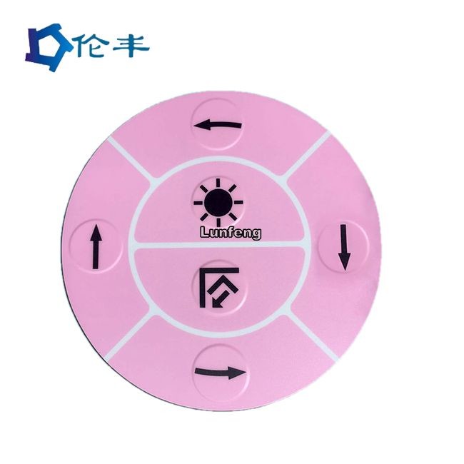 RoHS PC Lexan Remote Control Panel 3M467 Pantone Polycarbonate Graphic Overlays