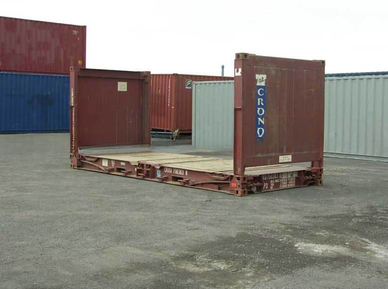 Corten Steel 20ft 40ft Used Flat Rack Containers Second Hand Floor Plywood or Steel