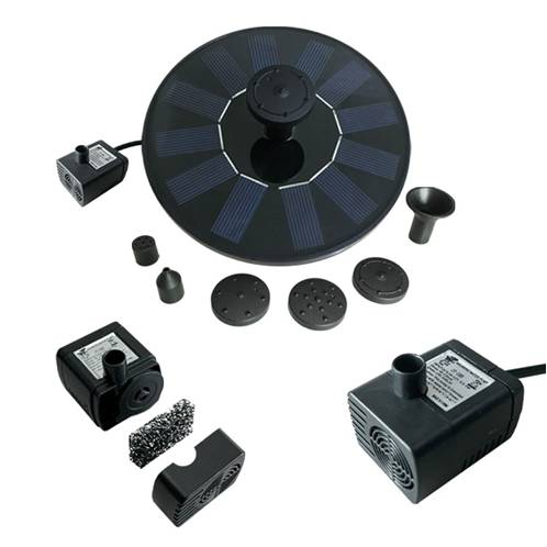 Max Flow 160L/h Solar Waterfall Pump for Pool Bird Bath Garden Decorative Submersible