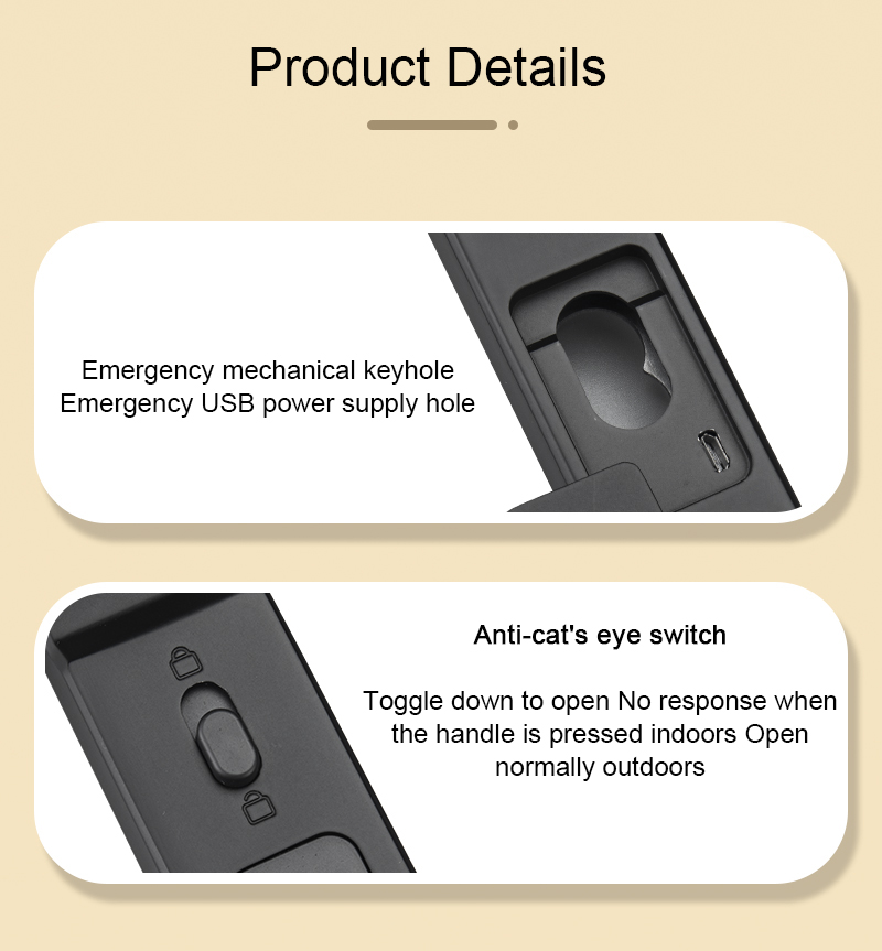 S608 Intelligent Lock Tuya TTLOCK Bluetooth APP Remote Control Locks Digital Smart Door Lock