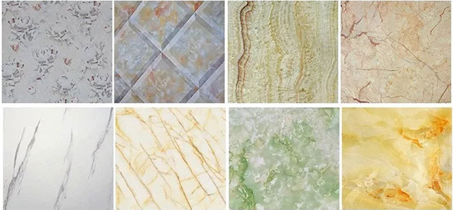 1220x2800x3mm PVC Marble Sheet Wall Decorative UV Board For Saudi Arabia